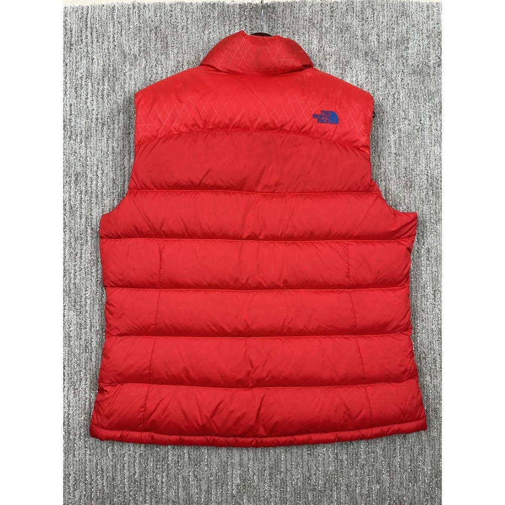 The North Face Village 700 RU14 Women's XL Down Puffer Vest Red White Blue - Picture 3 of 11